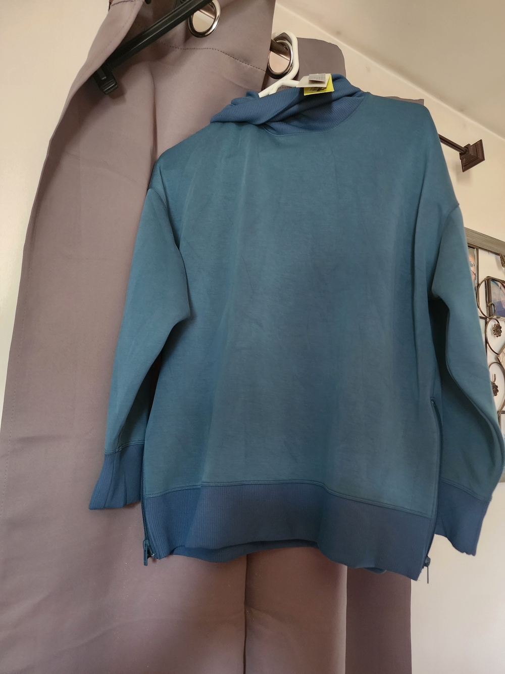 All In Motion Blue Funnel Neck Sweater